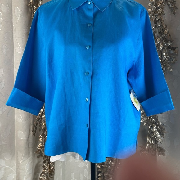 Blue Women's Top - Picture 3 of 10